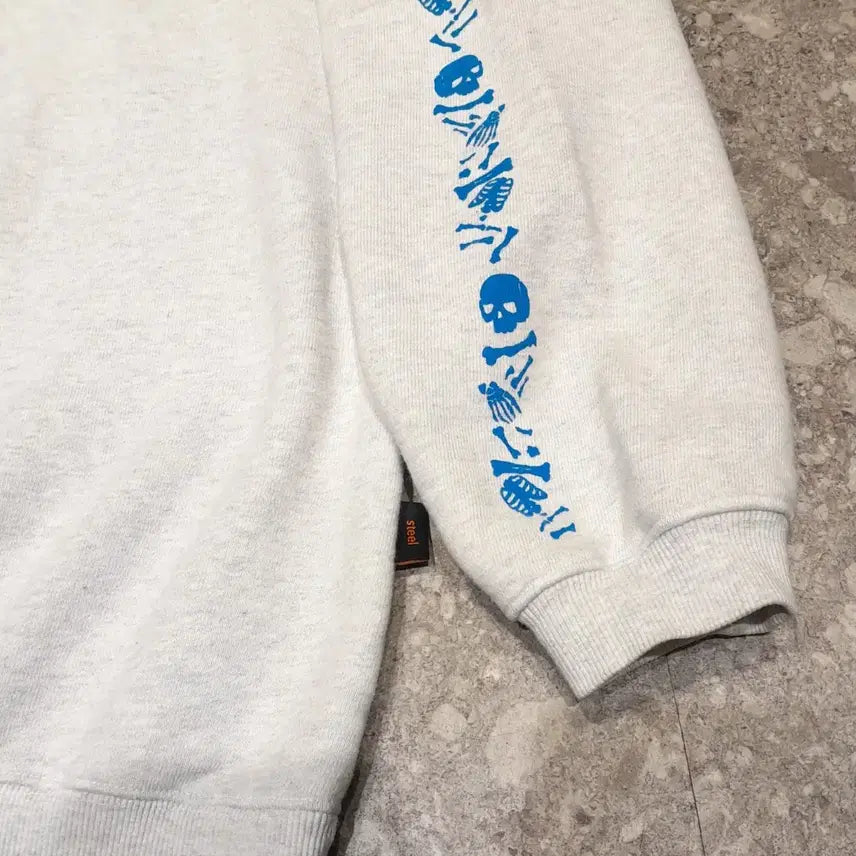 [BUNJANG] Steel Wheels Bon Sweatshirt Ash Gray (L) / 스틸휠즈 본 스웻셔츠 에쉬그레이 (L)