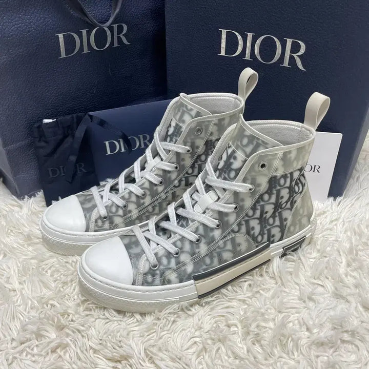 [BUNJANG] Dior B23 Oblique High Sneakers / [정품 42] 다올 B23 오블리크 하이 스니커즈