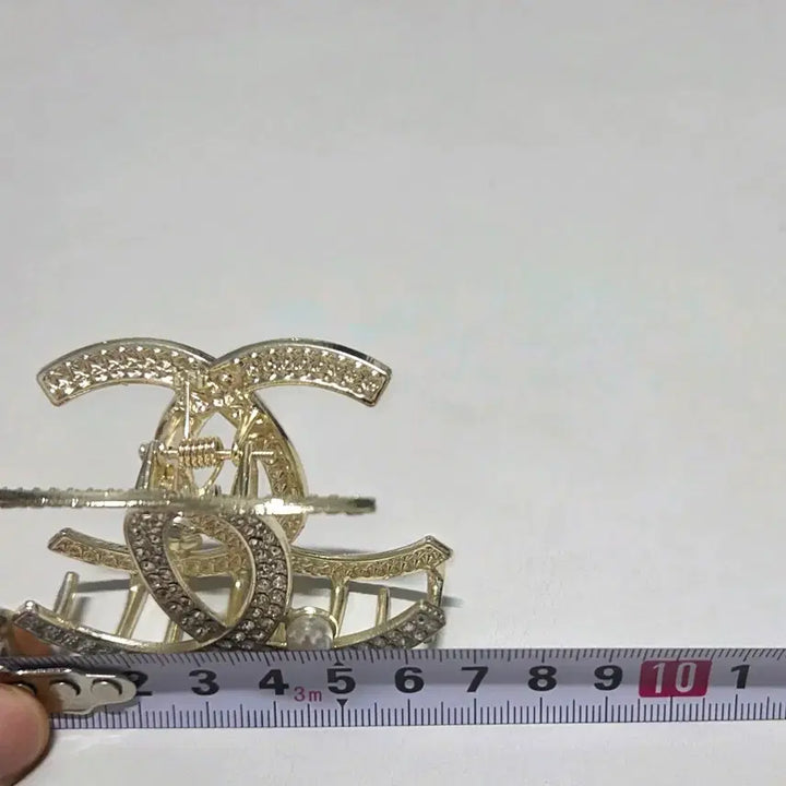 [BUNJANG] Cubic Zirconia Pearl Hair Claw Clip / 큐빅 진주 여성 헤어 집게핀 팝니다 새상품