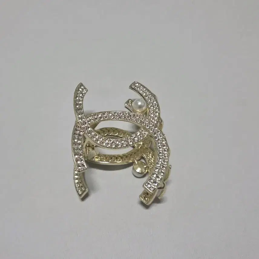 [BUNJANG] Cubic Zirconia Pearl Hair Claw Clip / 큐빅 진주 여성 헤어 집게핀 팝니다 새상품