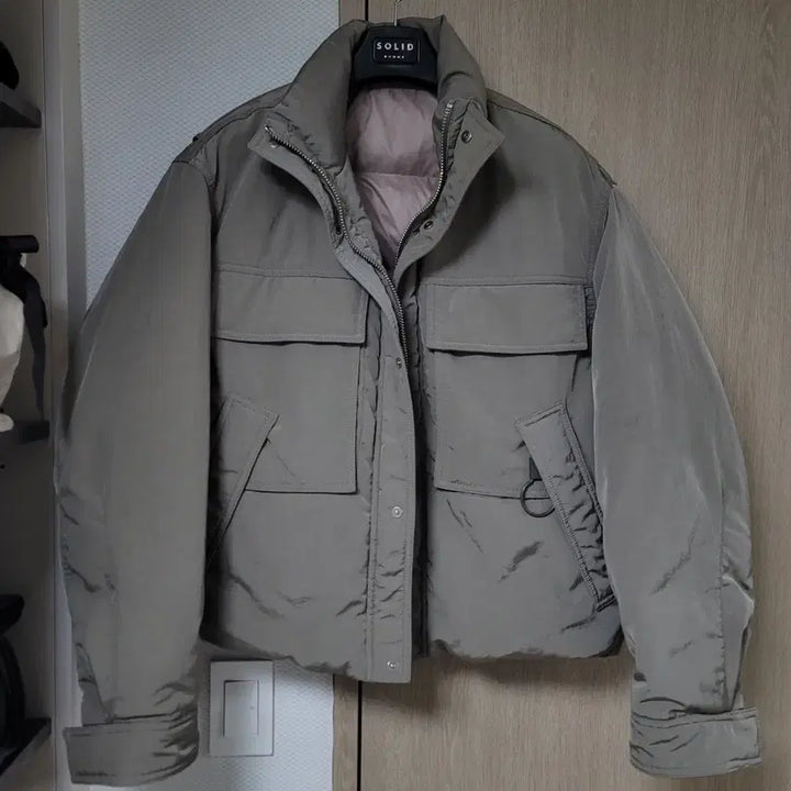 [BUNJANG] Solid Homme 23FW 128 Goose Down Padded Jacket / [48]솔리드옴므 23FW 128패딩 구스다운 #우영미타임옴므125숏패딩