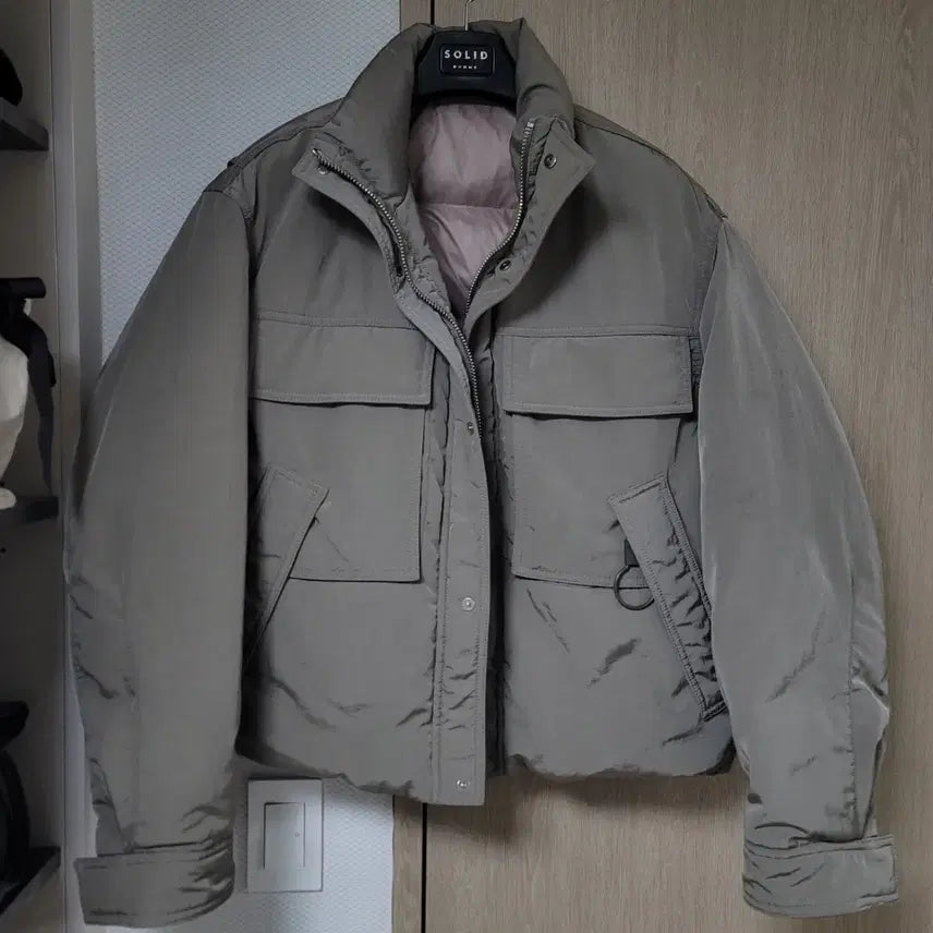 [BUNJANG] Solid Homme 23FW 128 Goose Down Padded Jacket / [48]솔리드옴므 23FW 128패딩 구스다운 #우영미타임옴므125숏패딩