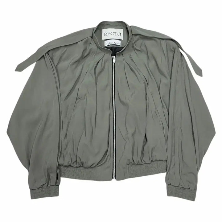 [BUNJANG] RECTO 80S Tuck Detail Disco Jumper Jacket Khaki S / RECTO 렉토 80S 턱 디테일 디스코 점퍼 변우석 자켓 카키 S