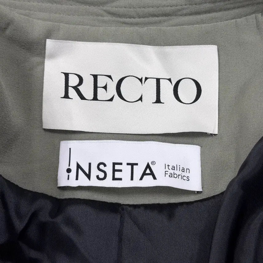 [BUNJANG] RECTO 80S Tuck Detail Disco Jumper Jacket Khaki S / RECTO 렉토 80S 턱 디테일 디스코 점퍼 변우석 자켓 카키 S