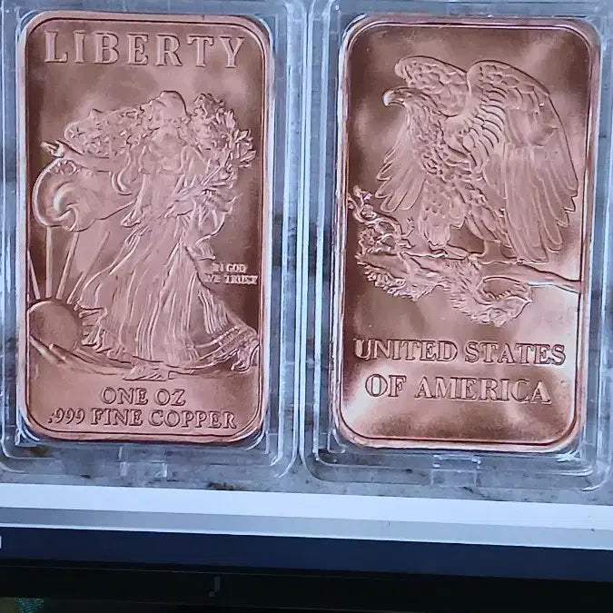 [BUNJANG] Liberty Eagle Copper Bar 1oz (20 Pieces) / 미국 리버티 이글 구리바 1온스 20개(1튜브)