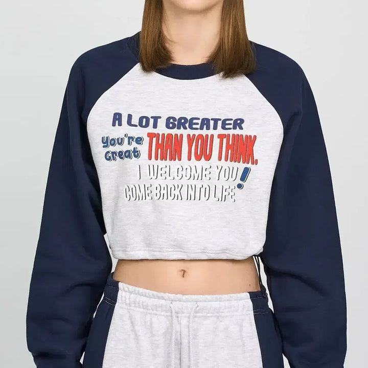 [BUNJANG] Acme De La Vie Hong Young-ki Crop Sweatshirt / 아크메드라비 크롭 맨투맨 네이비 홍영기