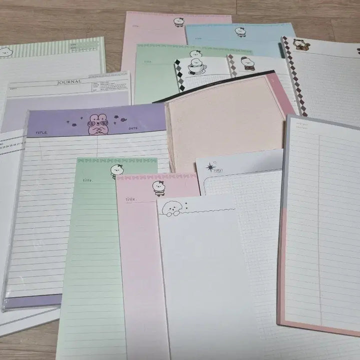 [BUNJANG] Assorted B5 Notepad Bundle Set / b5 노트패드 + b5 하프 노트패드 총 16종 일괄 판매
