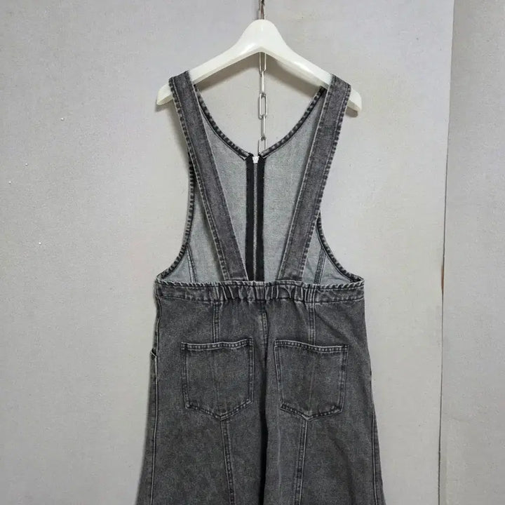 [BUNJANG] Black Long Dress / 집업 편한 흑청 롱원피스 F  n2650