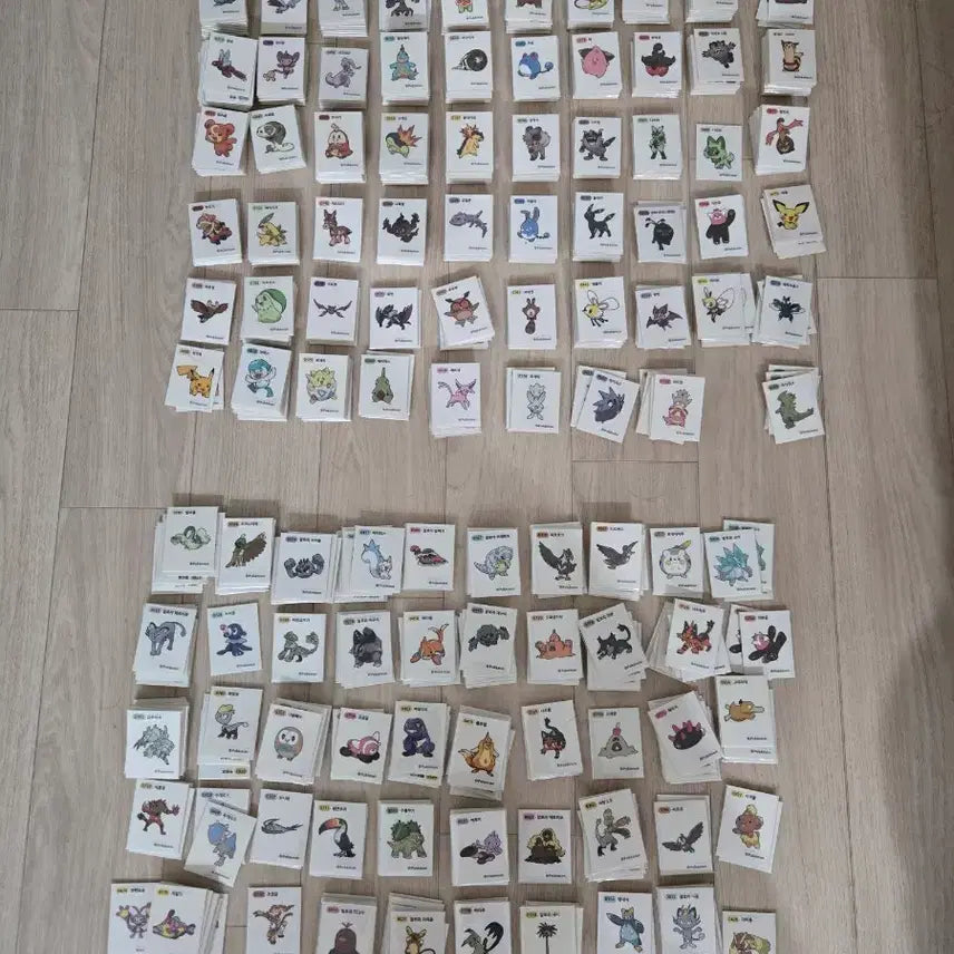 [BUNJANG] Pokemon Season 3 & 4 Stickers / 포켓몬 띠부씰 판매 시즌3 시즌4