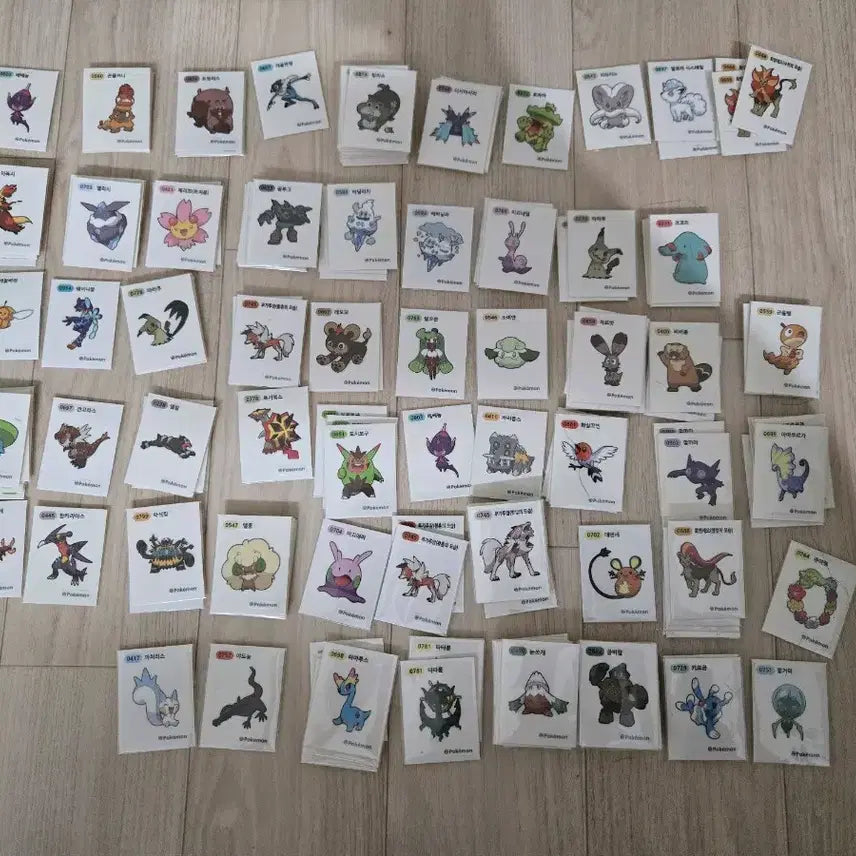 [BUNJANG] Pokemon Season 3 & 4 Stickers / 포켓몬 띠부씰 판매 시즌3 시즌4