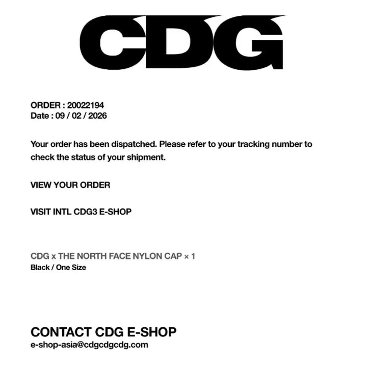 [BUNJANG] CDG x The North Face Hat Black / CDG x 노스페이스 햇 TNF 블랙