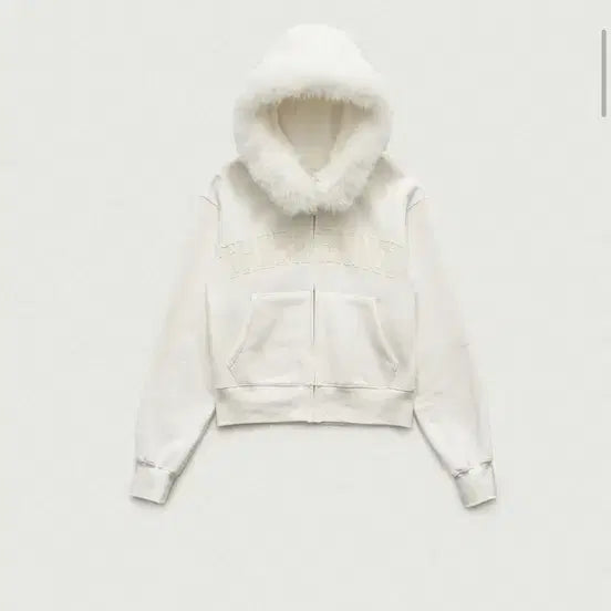 [BUNJANG] The Barnet Fur Hooded Zip-Up Bomber Jacket / 더바넷 퍼리스웻집업 털후드집업 봄버자켓
