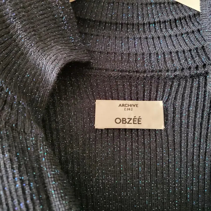 [BUNJANG] Hansome Obze Glitter Wool Knit Top / 한섬 오브제 정가42만 글리터 울니트 새상품급