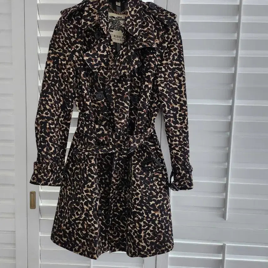[BUNJANG] Burberry Leopard Trench Coat / 버버리 레오파드 트렌치코트
