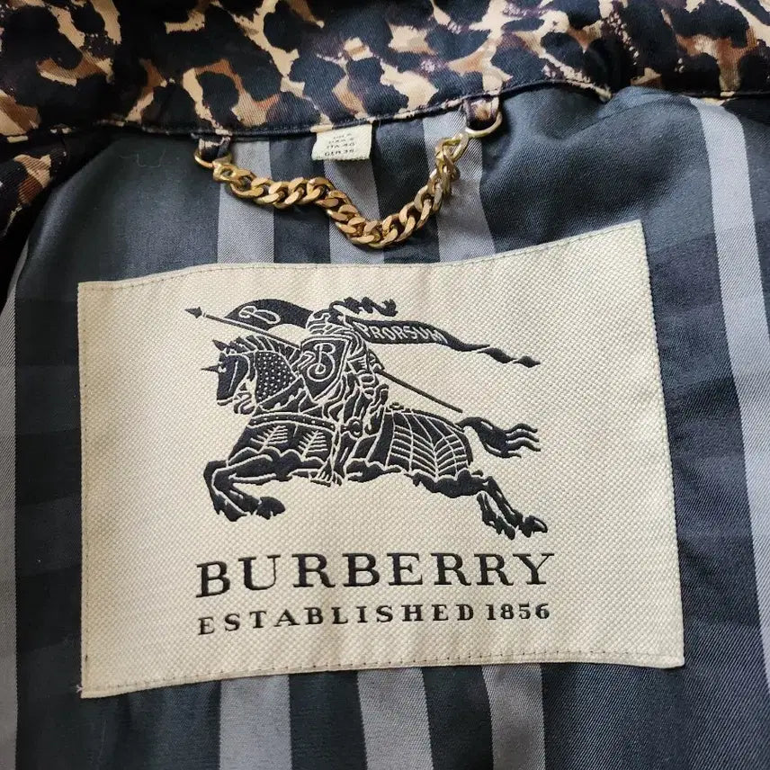 [BUNJANG] Burberry Leopard Trench Coat / 버버리 레오파드 트렌치코트