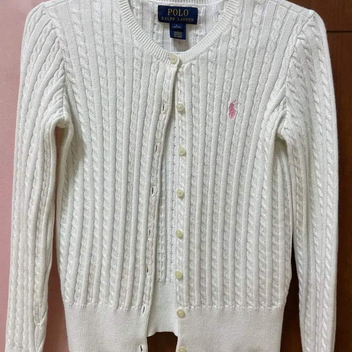 [BUNJANG] Polo White Cardigan / 폴로 흰색 가디건