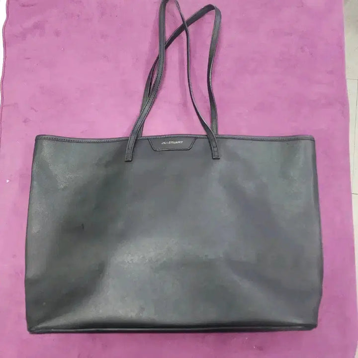 [BUNJANG] Jill Stuart Black Leather Tote Bag / 질스튜어트 블랙 가죽 토트백