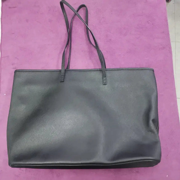 [BUNJANG] Jill Stuart Black Leather Tote Bag / 질스튜어트 블랙 가죽 토트백