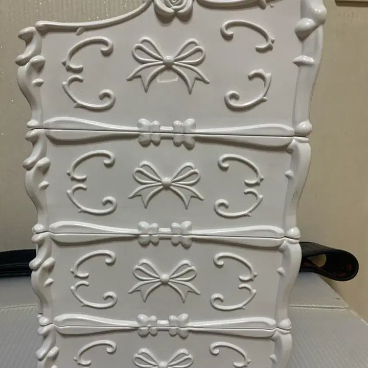 [BUNJANG] Elegant Princess White Organizer / 엘레강스 공주풍 화이트 정리함(택포)