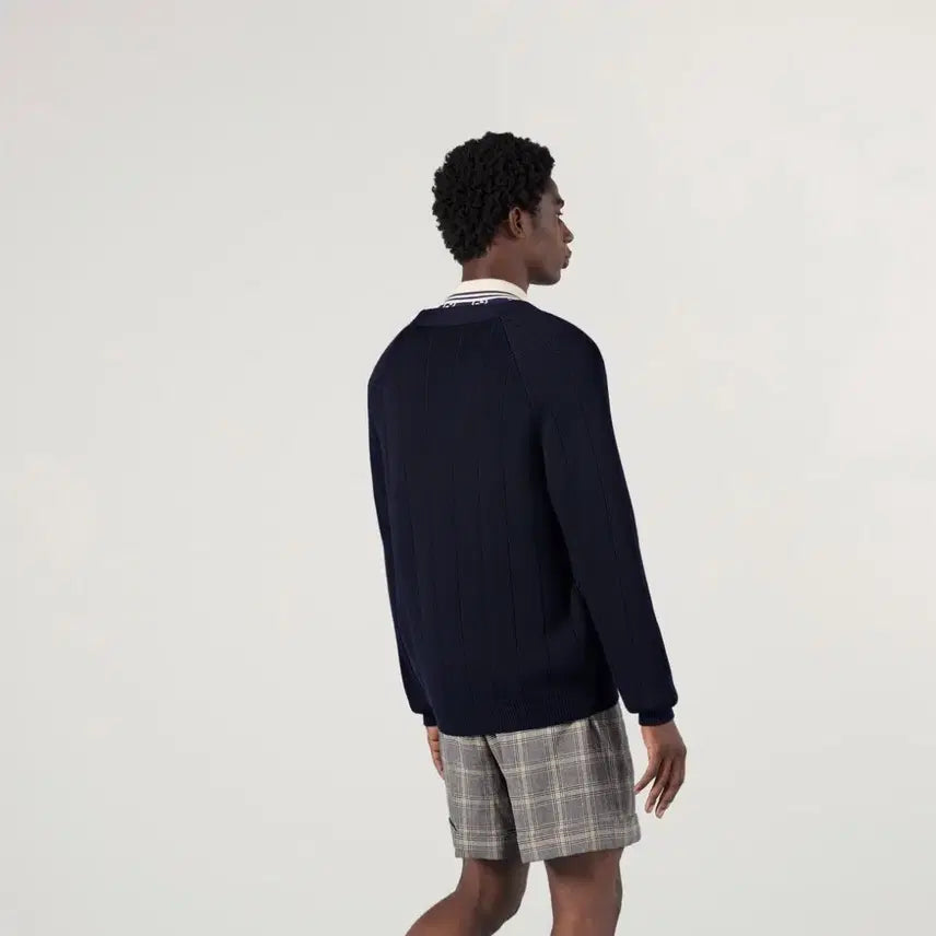 [BUNJANG] Gucci Web Detail Wool Blend Cardigan L / L / 구찌 웹 디테일 울 블렌드 가디건