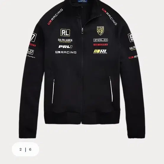 [BUNJANG] Polo Ralph Lauren Black Racing Track Jacket / 폴로 랄프로렌 블랙 레이싱 트랙 자켓