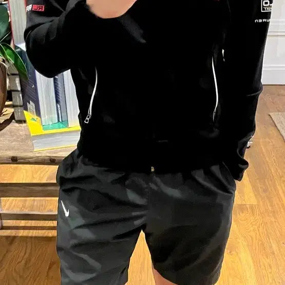 [BUNJANG] Polo Ralph Lauren Black Racing Track Jacket / 폴로 랄프로렌 블랙 레이싱 트랙 자켓