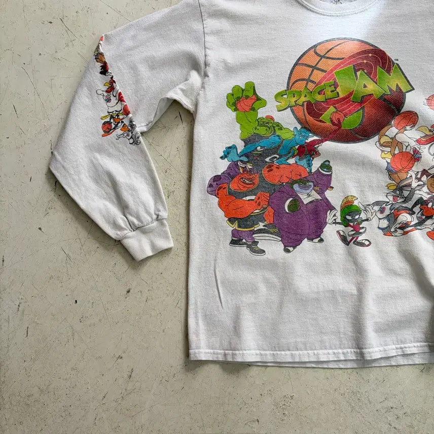 [SOLD OUT] 루니툰즈 스페이스 잼 오피셜 빈티지 롱슬리브 M