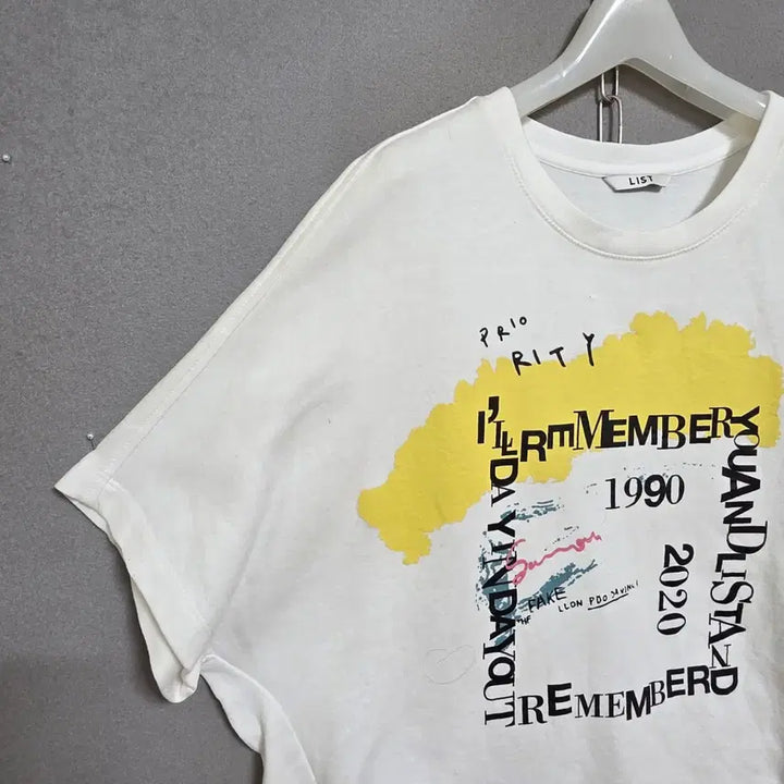 [BUNJANG] FF Boxy Fit T-shirt / 리스트 박시핏 티셔츠 FF  n2659