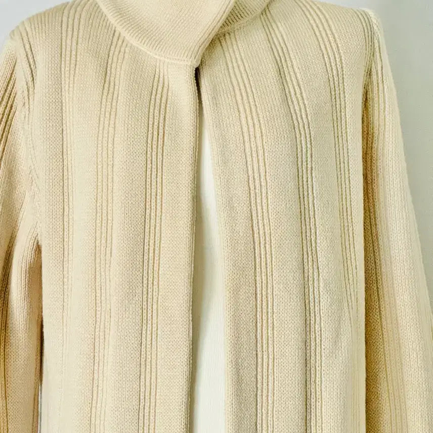 [BUNJANG] Time Ivory Long Knit Cardigan / Time 100% 울 아이보리 가디건 자겥