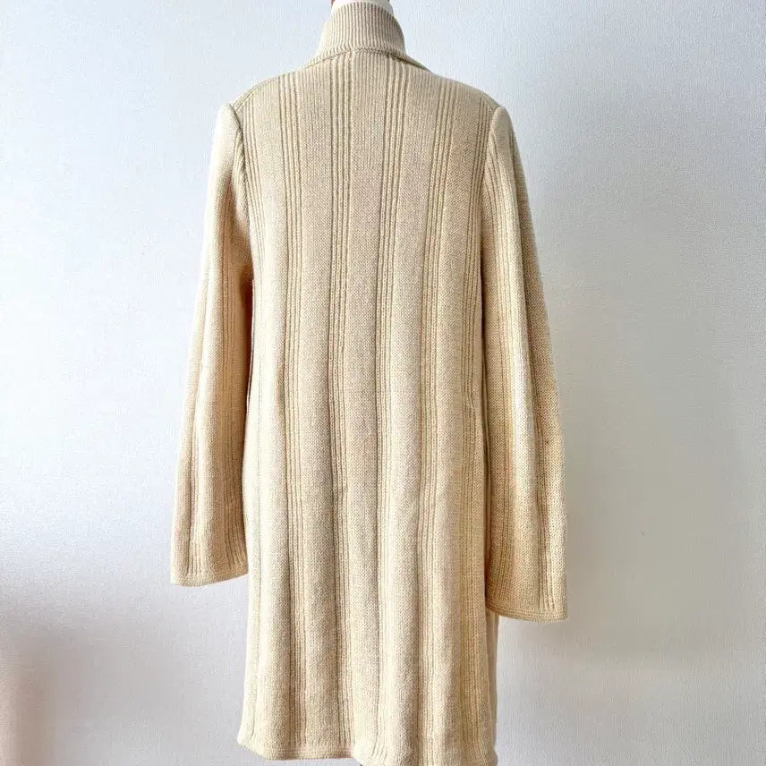 [BUNJANG] Time Ivory Long Knit Cardigan / Time 100% 울 아이보리 가디건 자겥