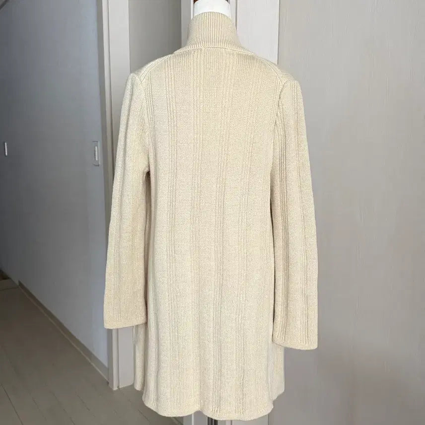 [BUNJANG] Time Ivory Long Knit Cardigan / Time 100% 울 아이보리 가디건 자겥