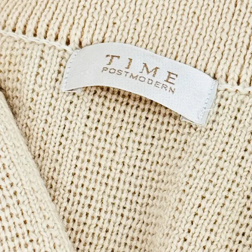 [BUNJANG] Time Ivory Long Knit Cardigan / Time 100% 울 아이보리 가디건 자겥