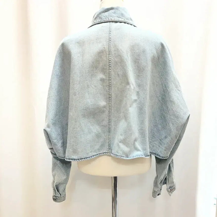 [BUNJANG] 25YearTheCashmere Dolman Sleeve Denim Jacket / 25년더캐시미어 돌먼 슬리브 데님 자켓