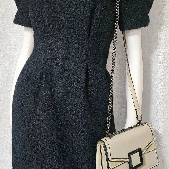 [BUNJANG] Black Wool Dress, Mint Condition / 상태굿 검정 모직 원피스