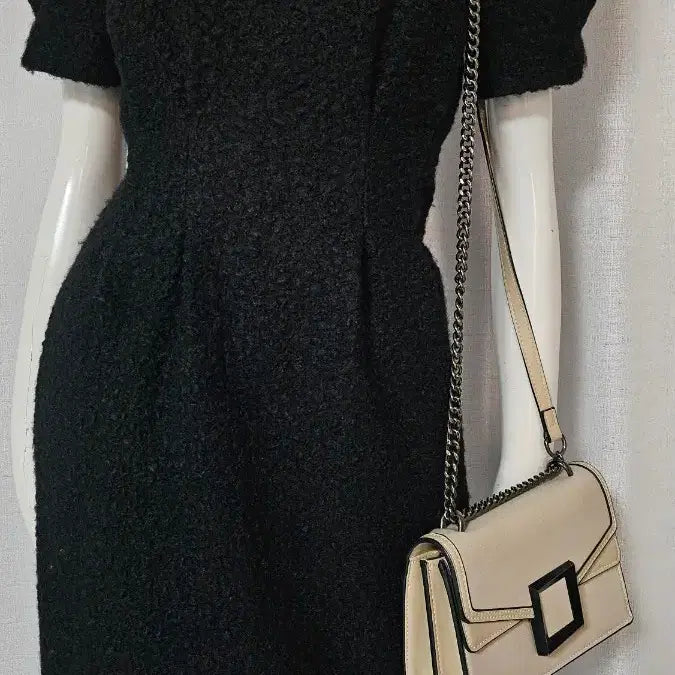 [BUNJANG] Black Wool Dress, Mint Condition / 상태굿 검정 모직 원피스