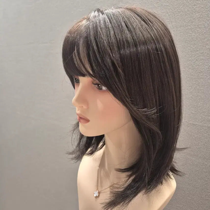 [BUNJANG] Pinkage Cecilia Full Wig (Dark Brown) / 핑크에이지 세실리아 통가발 수제통가발 (다크브라운)