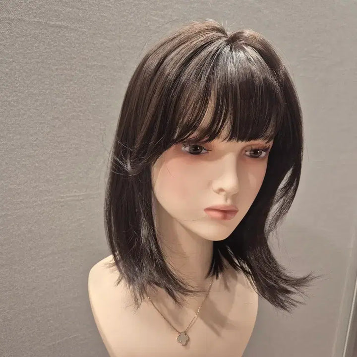 [BUNJANG] Pinkage Cecilia Full Wig (Dark Brown) / 핑크에이지 세실리아 통가발 수제통가발 (다크브라운)