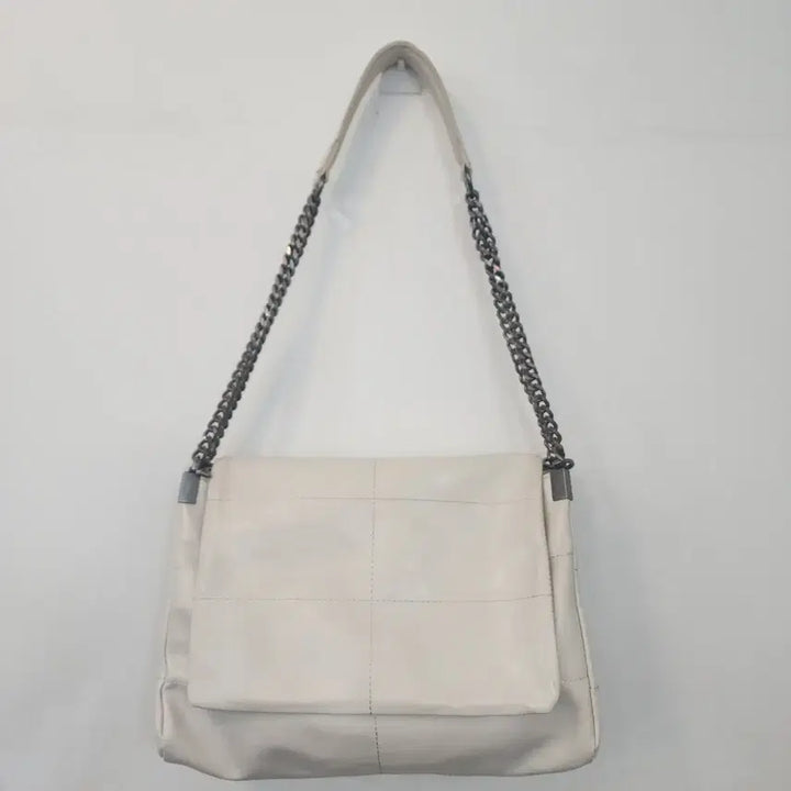 [BUNJANG] Zara Ivory Chain Quilted Shoulder Bag / 자라~아이보리 체인 숄더백 퀼팅 가방
