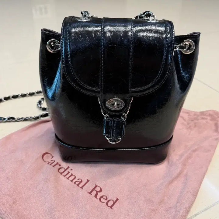 [BUNJANG] Cardinal Red Howa Bag - Black / 카디널레드 하우아백 블랙
