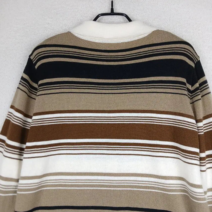 [BUNJANG] avec el Stripe Collar Cardigan / avec el 여성 스트라이프 카라 가디건(F)