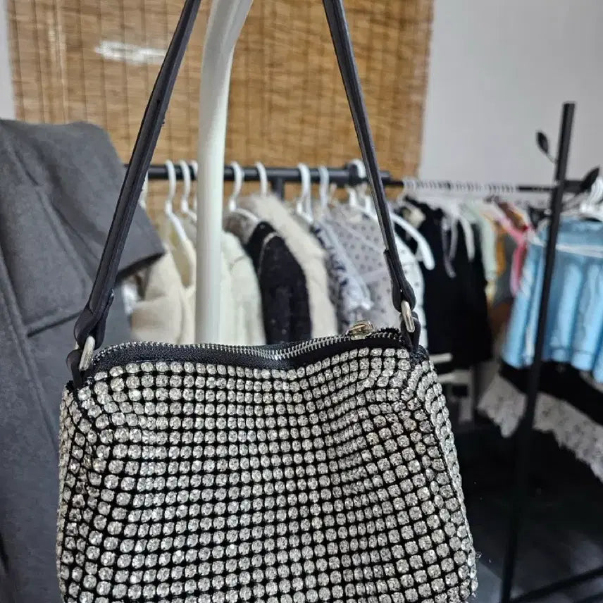 [BUNJANG] Alexanderwang Rhinestone Mini Tote Bag / 라인스톤 미니 가방