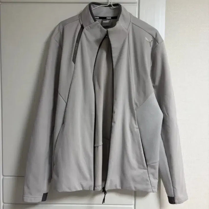 [BUNJANG] Puma Gray Zip-Up Jacket (Size L) / 푸마 남성 안감 기모 그레이 집업