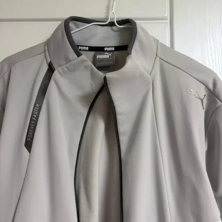 [BUNJANG] Puma Gray Zip-Up Jacket (Size L) / 푸마 남성 안감 기모 그레이 집업