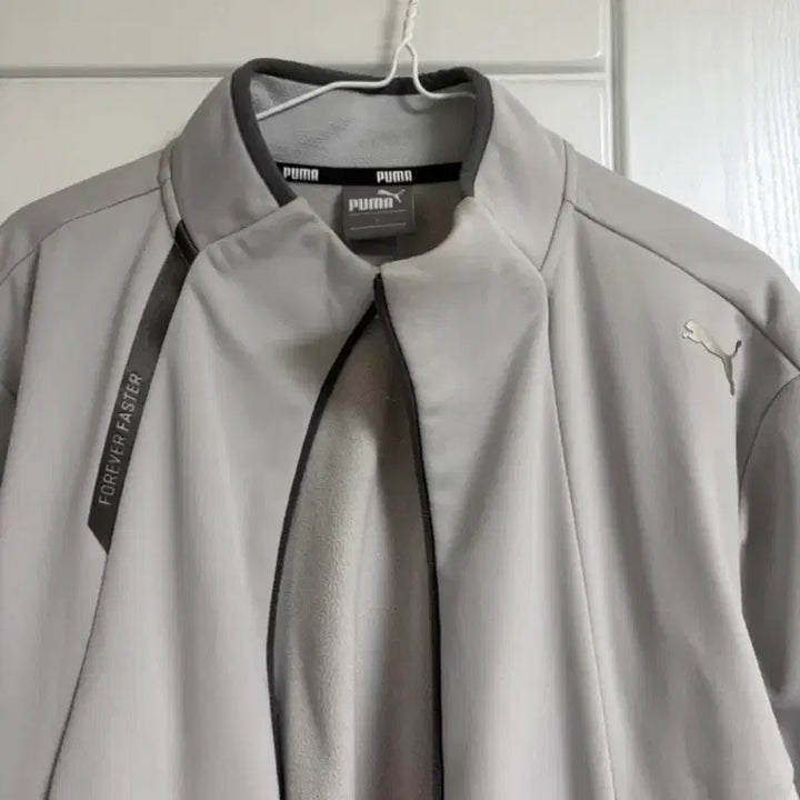 [BUNJANG] Puma Gray Zip-Up Jacket (Size L) / 푸마 남성 안감 기모 그레이 집업