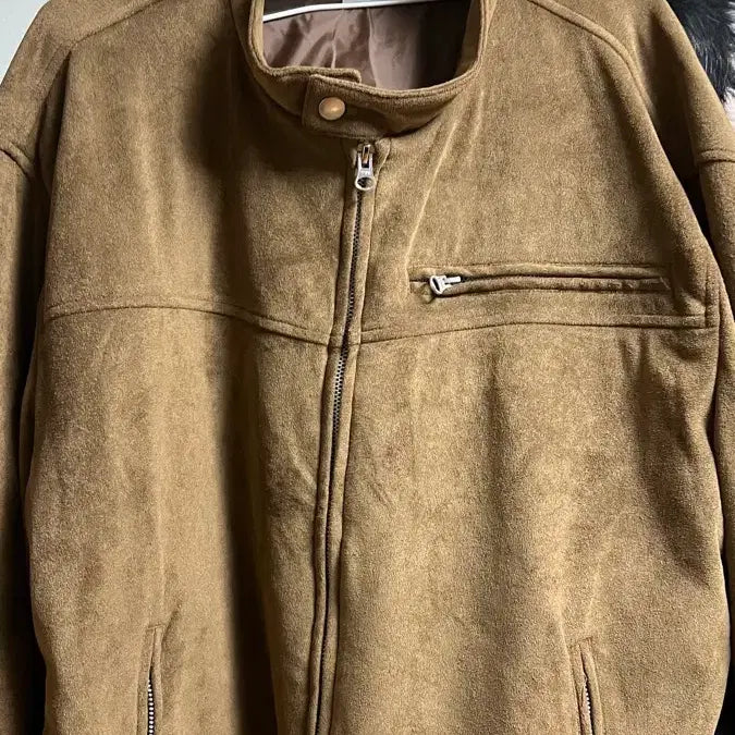 [BUNJANG] Bohse Suede Jacket Brown L / 보세 스웨이드 자켓 브라운