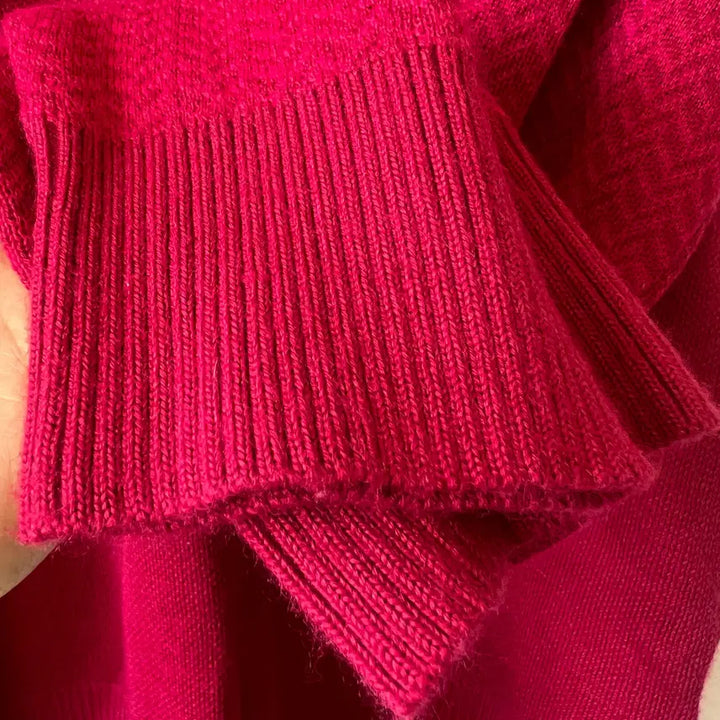 [BUNJANG] Adabat Men's Burgundy Red Golf Knit Sweater 105 / 아다바트 adabat 남성  버건디레드 골프니트 카라울니트 105