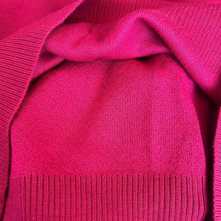 [BUNJANG] Adabat Men's Burgundy Red Golf Knit Sweater 105 / 아다바트 adabat 남성  버건디레드 골프니트 카라울니트 105