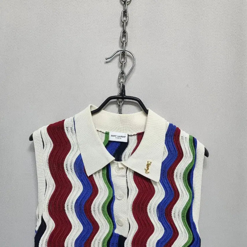[BUNJANG] Wave Pattern Knit Vest / 물결 패턴 니트 조끼