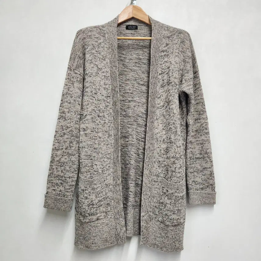 [SOLD OUT] ZARA MAN 멜란지 니트 롱 가디건 L