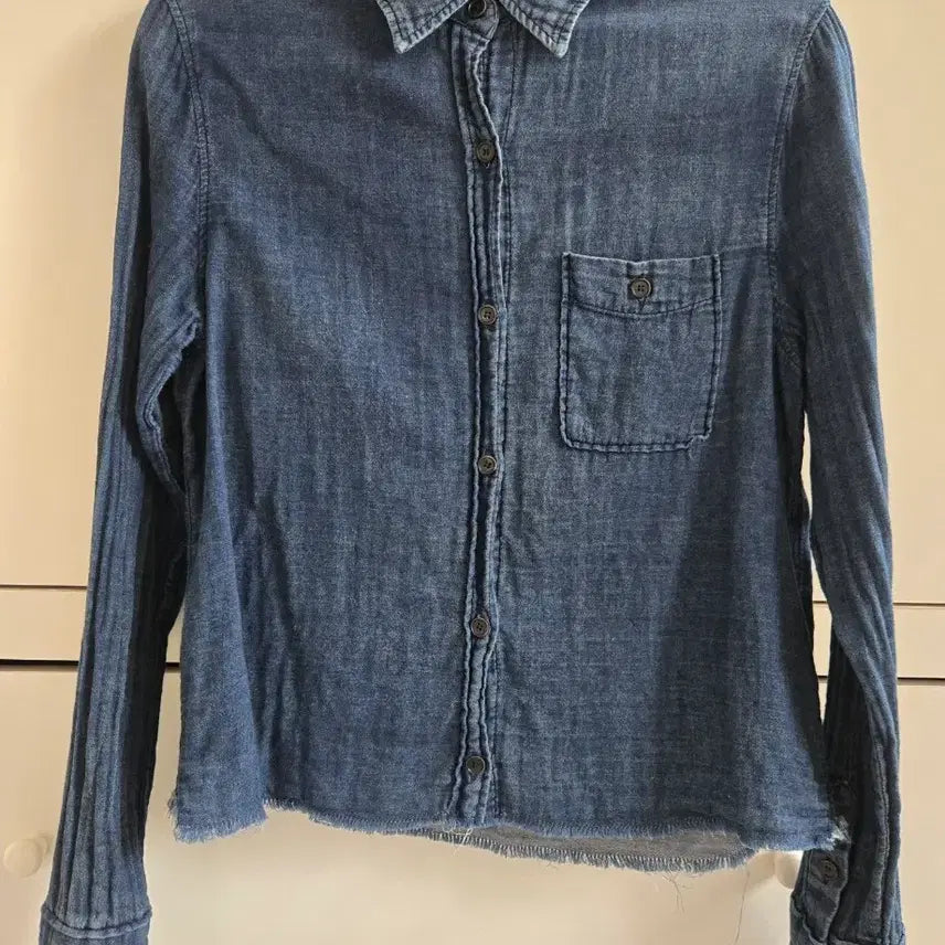 [BUNJANG] Monochrome Denim Shirt / 모노크롬 데님셔츠